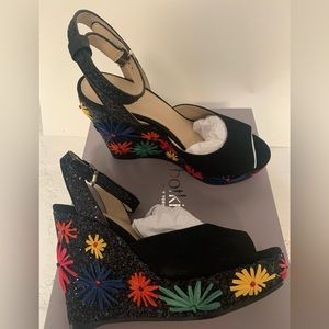 NIB botkier glitter Jessie Wedge sandal from Anthropologie